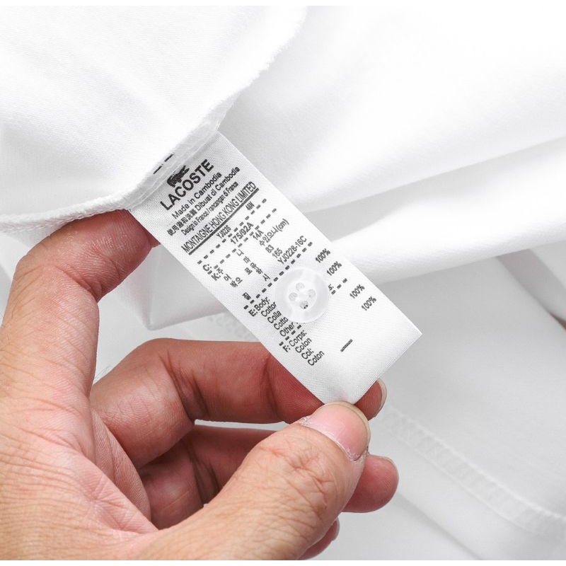 Áo Polo Nam Lacos 100% Cotton 4 chiều Hàng vnxk xuất dư