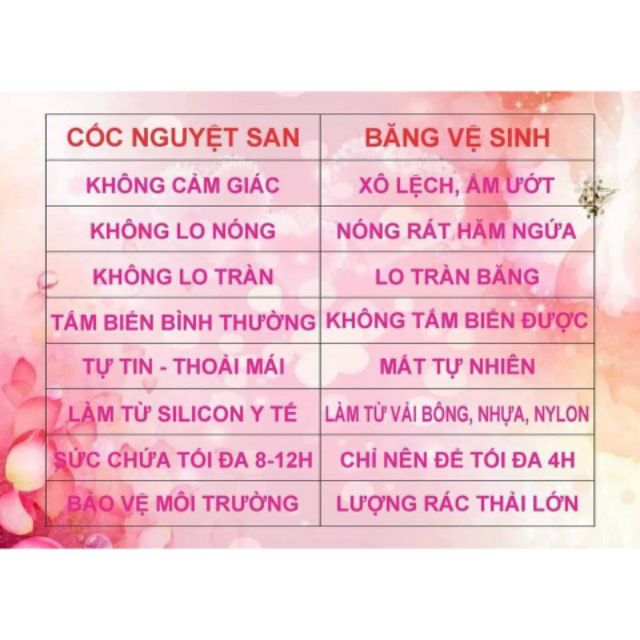 CỐC NGUYỆT SAN SIBELL TẶNG CỐC TIỆT TRÙNG  TẶNG VIÊN TIỆT TRÙNG