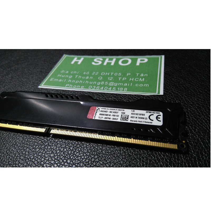 Ram tản nhiệt 4Gb ddr3 bus 1600, hiệu Kingston FURY HYPERX chính hãng, bảo hành 3 năm