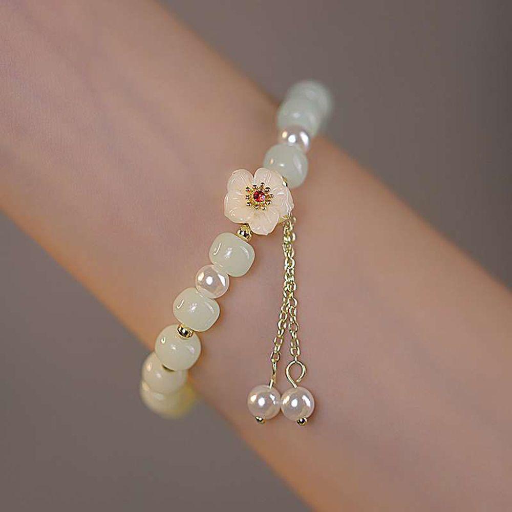 Vòng Đeo Tay Họa Tiết Hoa Đào Thời Trang Thanh Lịch Dành Cho Nữ