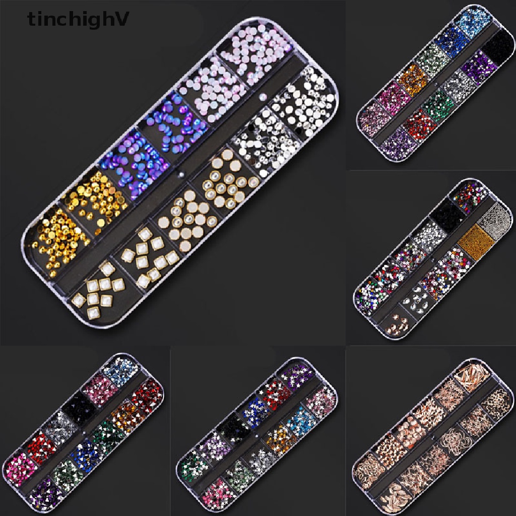 Hạt 3d nhiều kiểu trang trí móng tay nghệ thuật