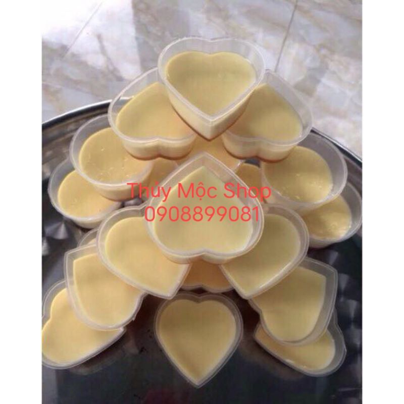 Khuôn Bánh Flan Hình Trái Tim