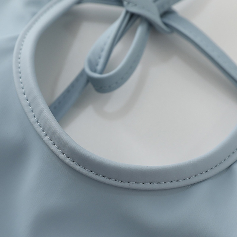 Yếm Ăn Màu Trơn Chống Nước Kèm Túi Đựng Dành Cho Bé Sơ Sinh