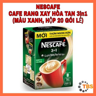 [NESCAFE-CAFE ĐẬM VỊ CÀ PHÊ, HỘP 20 GÓI LẺ MÀU XANH] CAFE, CÀ PHÊ RANG XAY HÒA TAN, ĐẬM VỊ CÀ PHÊ