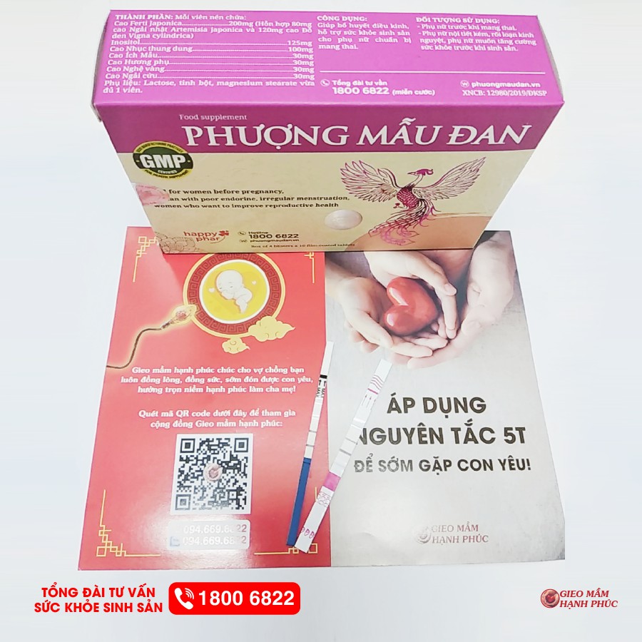 COMBO 1 Phượng Mẫu Đan 40 viên + 1 Long Phụ Đan 40 viên Bổ trứng Niêm mạc, khỏe Tinh trùng