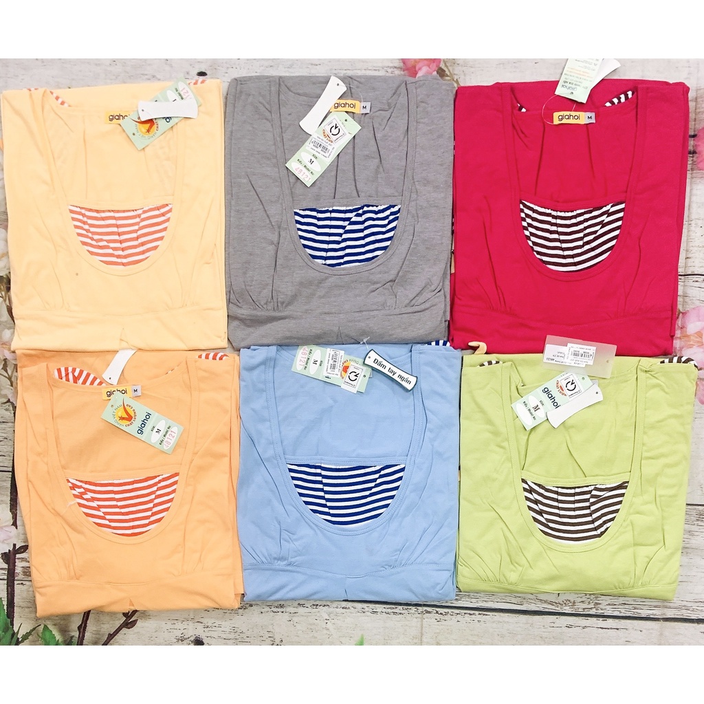 Đầm bầu cotton Gia Hồi nhiều màu