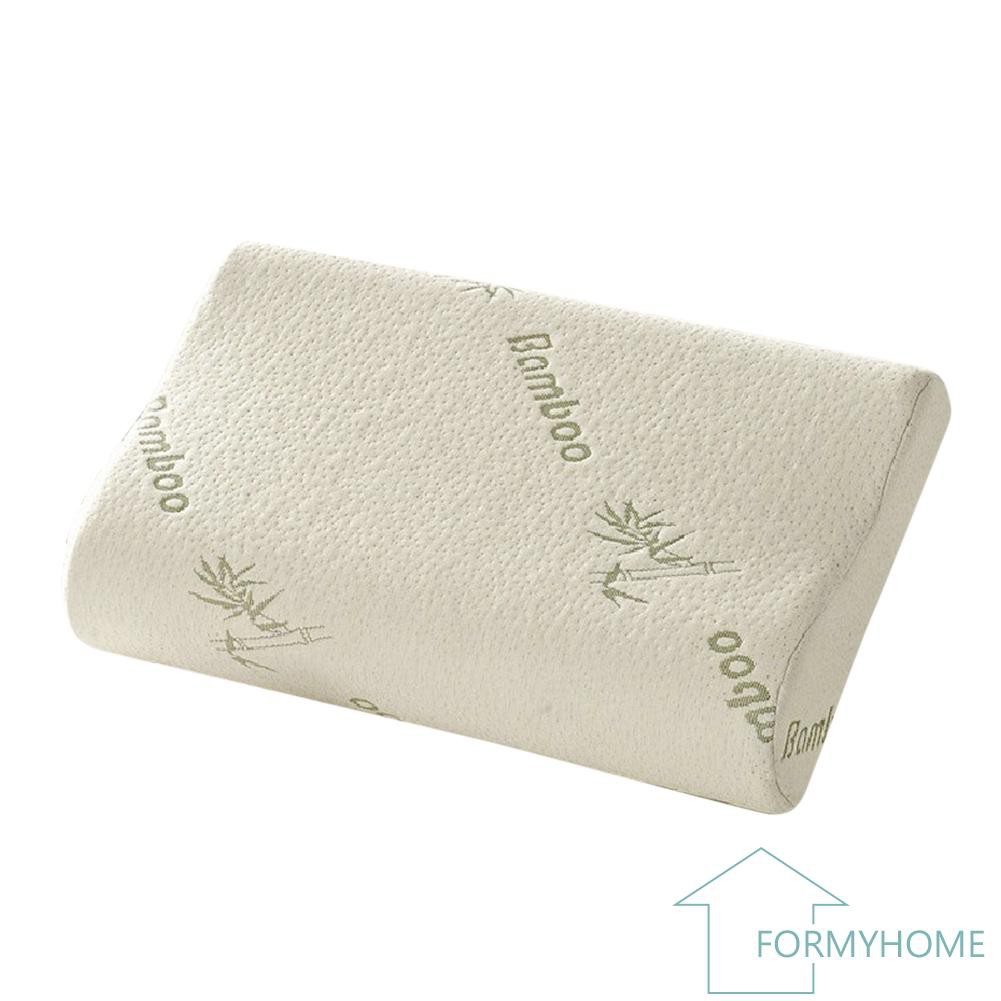 fo Comfort Orthopedic Bamboo Fiber Sleeping Pillow Memory Foam Pillows #I
