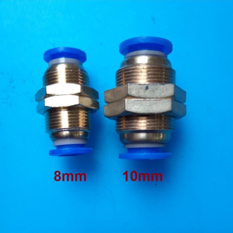 Nối phun sương, nối hơi vách ngăn, măng sông gài dây 8mm/10mm