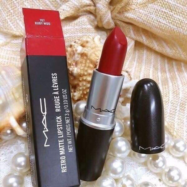 𝐌𝐀𝐂 𝟕𝟎𝟕 - Son Lì Mac Retro Matte Lipstick Màu 707 - Ruby Woo