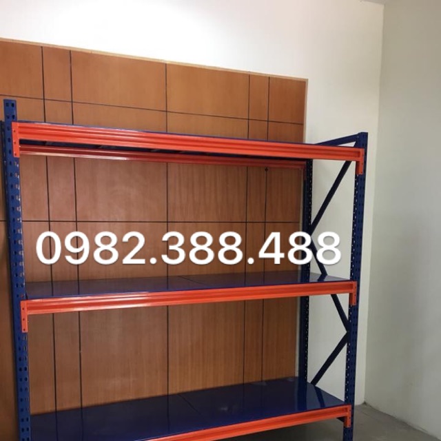 Kệ để hàng trong kho hạng nặng Cao 2m dài 1m6 rộng 60cm