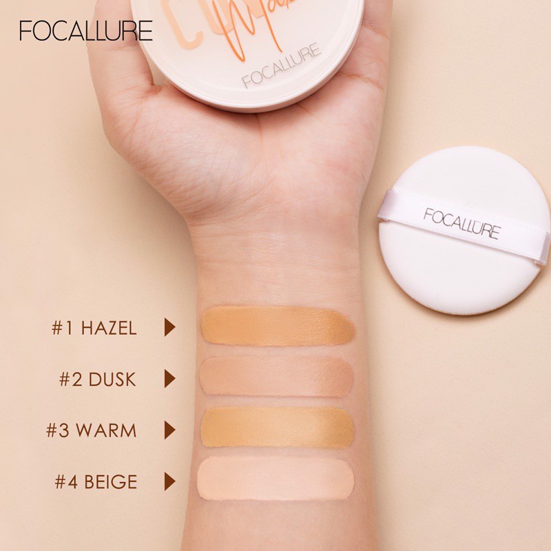 Phấn Nước Che Phủ Kiềm Dầu FOCALLURE Covermax Longlasting Cushion Foundation