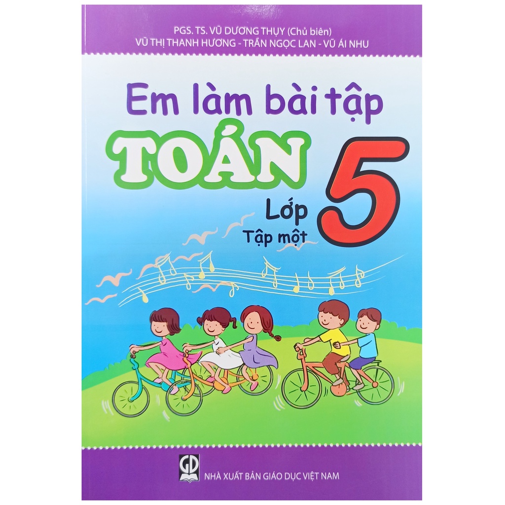Sách - Combo em làm bài tập Toán lớp 5 tập 1+2
