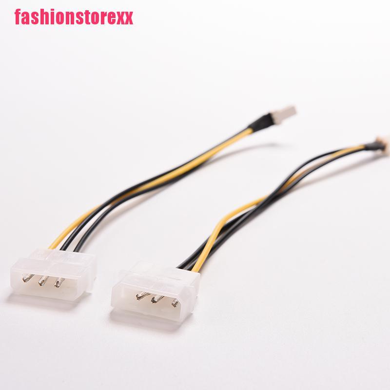 1 cáp chuyển đổi đầu 4 chân IDE sang 3 chân CPU kết nối nguồn quạt vỏ máy 20cm cáp đầu đôi 4 chân IDE sang 3 chânCPU FA