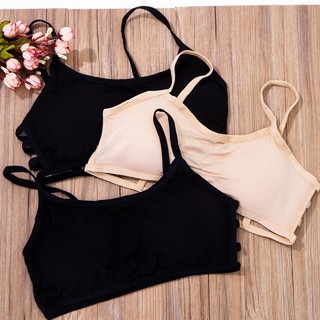 COMBO GỒM 3 ÁO BRA 3 DÂY COTTON SIÊU MỊN (GỒM ĐỦ 3 MÀU: TRẮNG, DA, ĐEN)