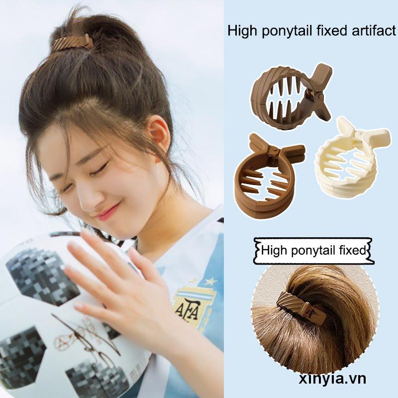 Giá Đỡ Kẹp Tóc Đuôi Ngựa Phong Cách Hàn Quốc Cho Nữ
