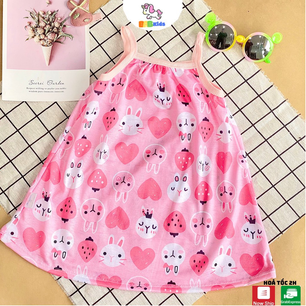 Váy 2 dây hoa nhí cho bé chất cotton thông hơi cực mát mùa hè - AS1 - BABKids