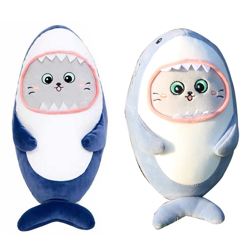 Thú Nhồi Bông Hình Cá Mập Dễ Thương 30 / 60cm