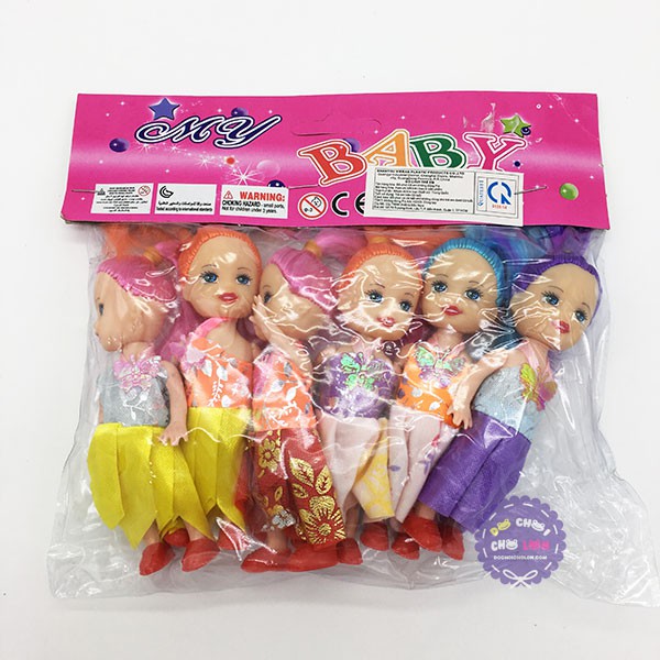 Đồ chơi 6 bé búp bê baby bằng nhựa - Đồ chơi búp bê cho bé gái