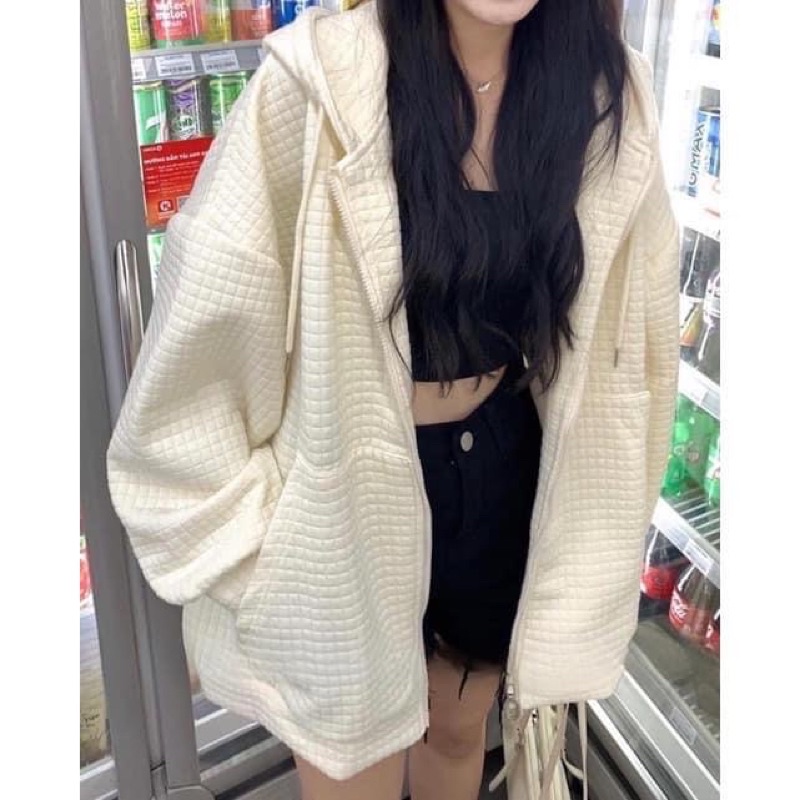 Áo khoác nỉ Hoodie form rộng có 3 màu