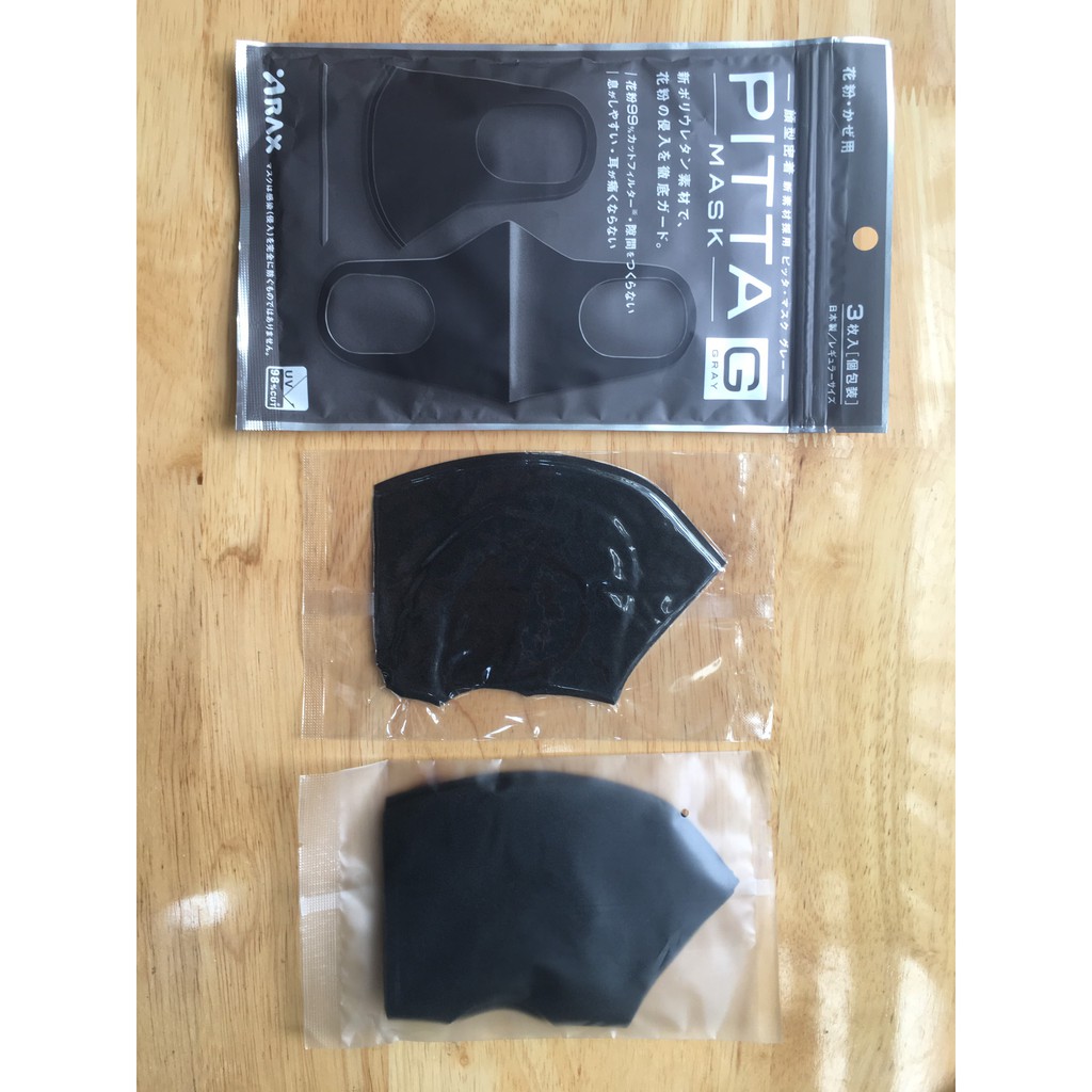 Khẩu trang Nhật Bản PITTA, khẩu trang lọc bụi Nhật Bản màu đen | BigBuy360 - bigbuy360.vn