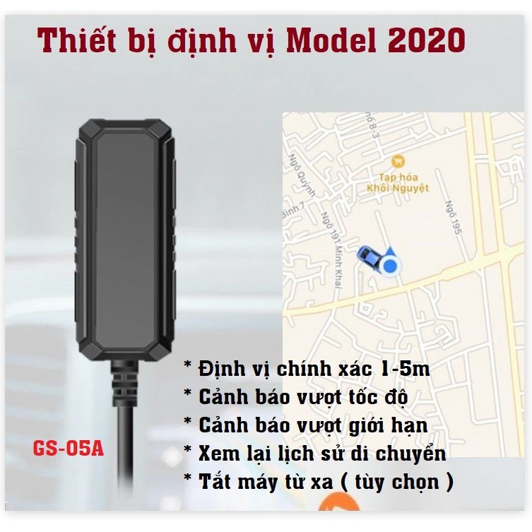 Thiết bị định vị Ô tô Xe máy Model 2020 tắt máy từ xa