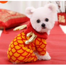 Trang Phục Vải Flannel Có Nút Biến Hình Thời Trang Thu Đông Mới Dành Cho Thú Cưng