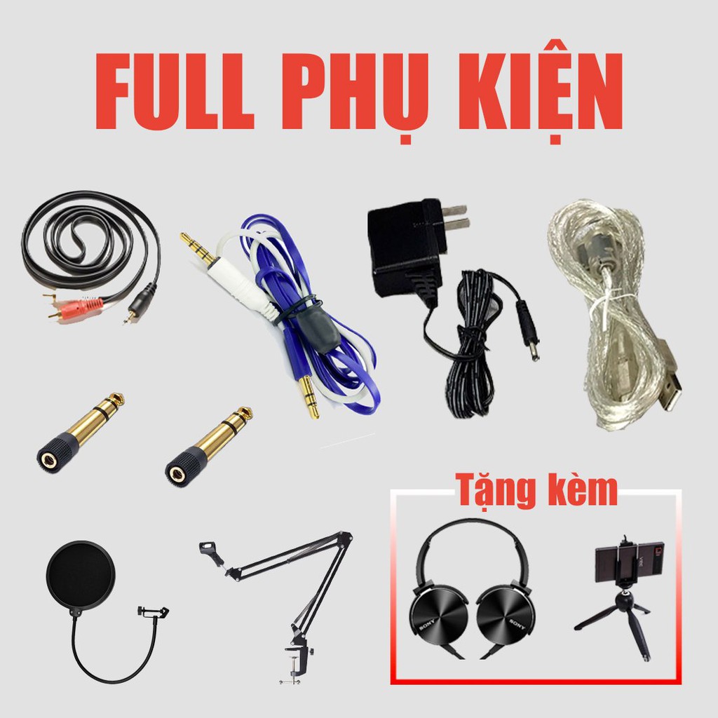 COMBO livestream Icon Upod Pro Micro thu âm AKG P220- BẢO HÀNH 1 đổi 1 trong 12 tháng