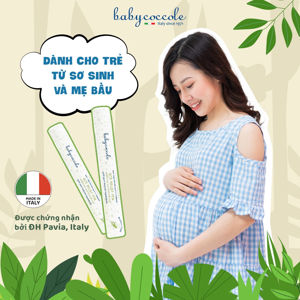 Bút Chấm vết Muỗi Đốt Babycoccole 0M+ Chiết xuất Hạnh Nhân và Dầu oliu 10ml - Hàng chính hãng