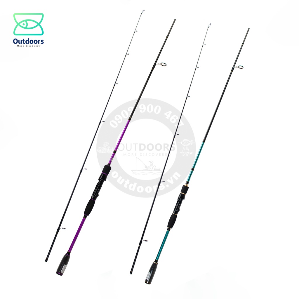 Cần câu lure đứng KW Explorer Carbon 1m8/ 2m1/ 2m4 M bằng carbon chuyên lure cá lóc, cá chẽm,.. tải cá gần 7kg