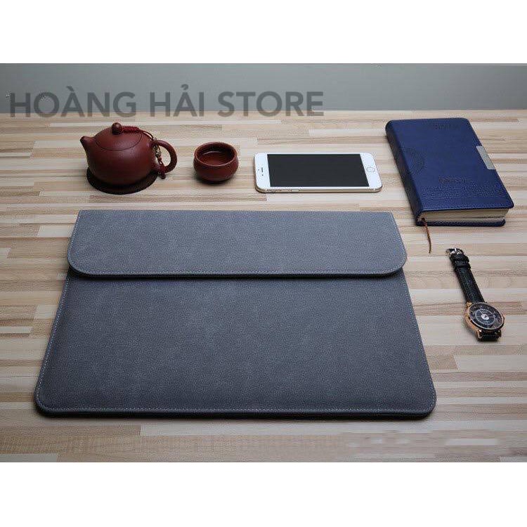 Bao da chống sốc cho macbook, laptop, surface kèm ví đựng phụ kiện