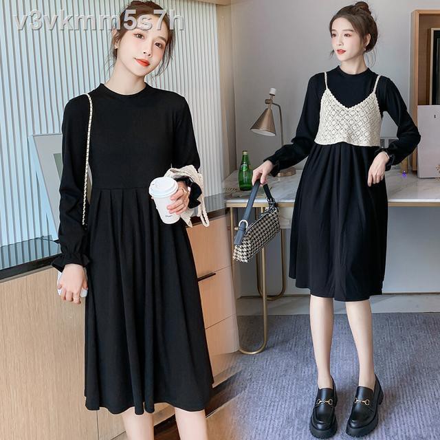 Maternity autumn suit dress loose two-piece go out fashion big size female pregnant woman | BigBuy360 - bigbuy360.vn