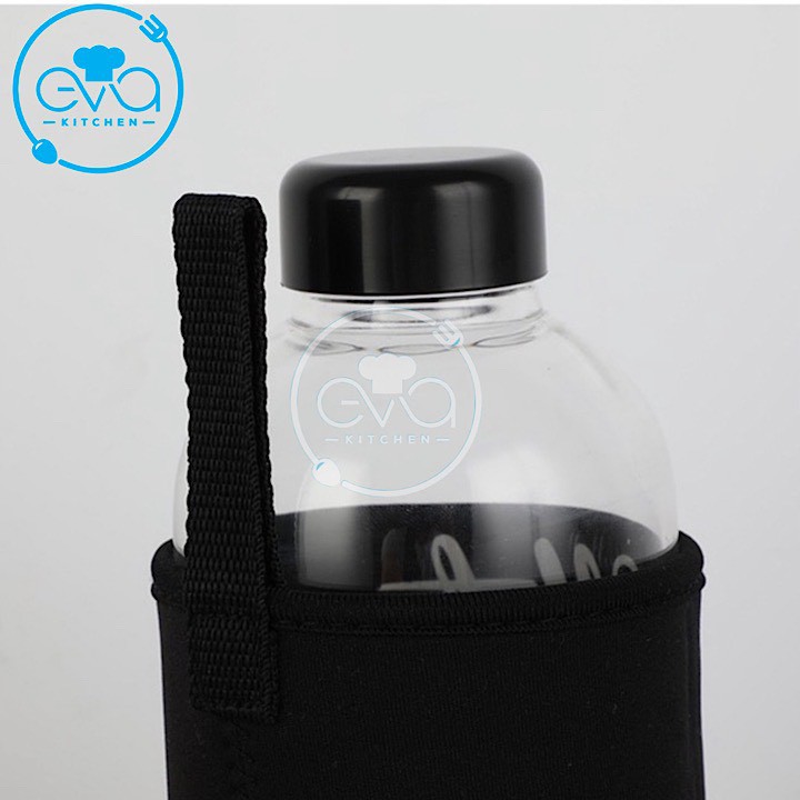 Túi Giữ Nhiệt Vải Neoprene In Chữ Detox Cho Bình Đựng Nước 600 Ml - 1000 Ml