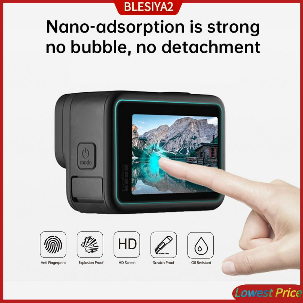 Kính Cường Lực Bảo Vệ Ống Kính Máy Ảnh Màu Đen Cho HERO9 Hiệu Besiya2