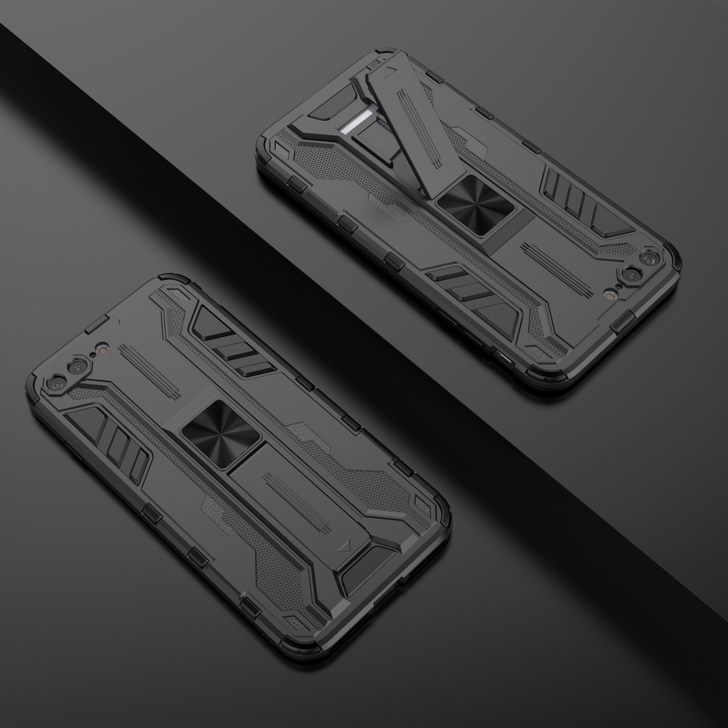 Ốp lưng Iphone 7 PLus Iron Man Ver 3 chống sốc giá đỡ xem phim mặt lưng hút từ tính siêu âm thanh