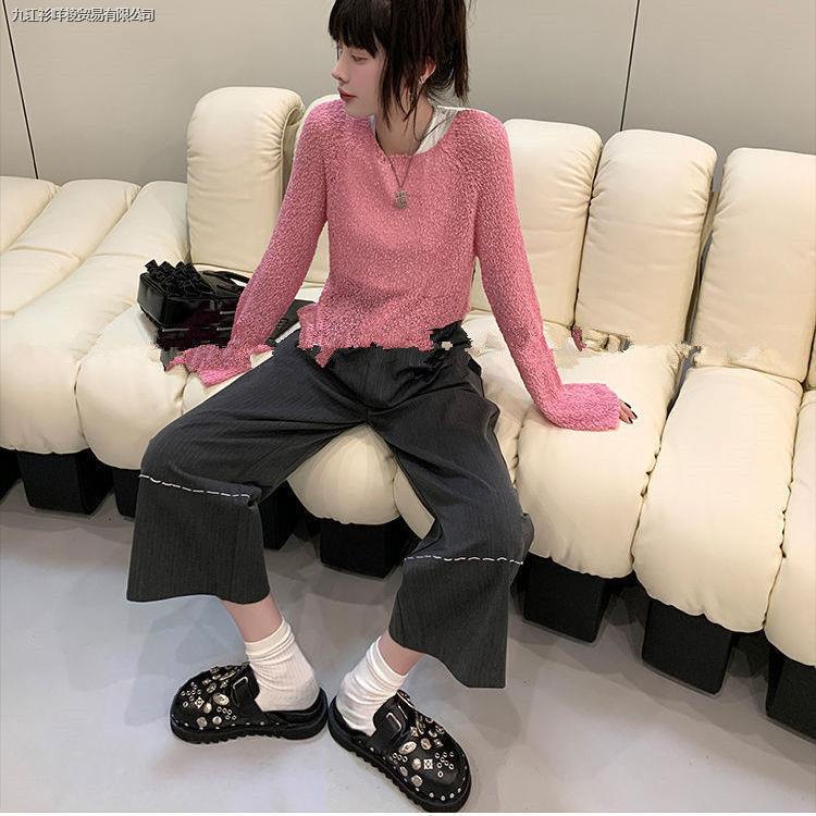 Dép Bít Mũi Đế Dày Đính Đinh Tán Phong Cách Mới 2022 Thời Trang Cho Nữ