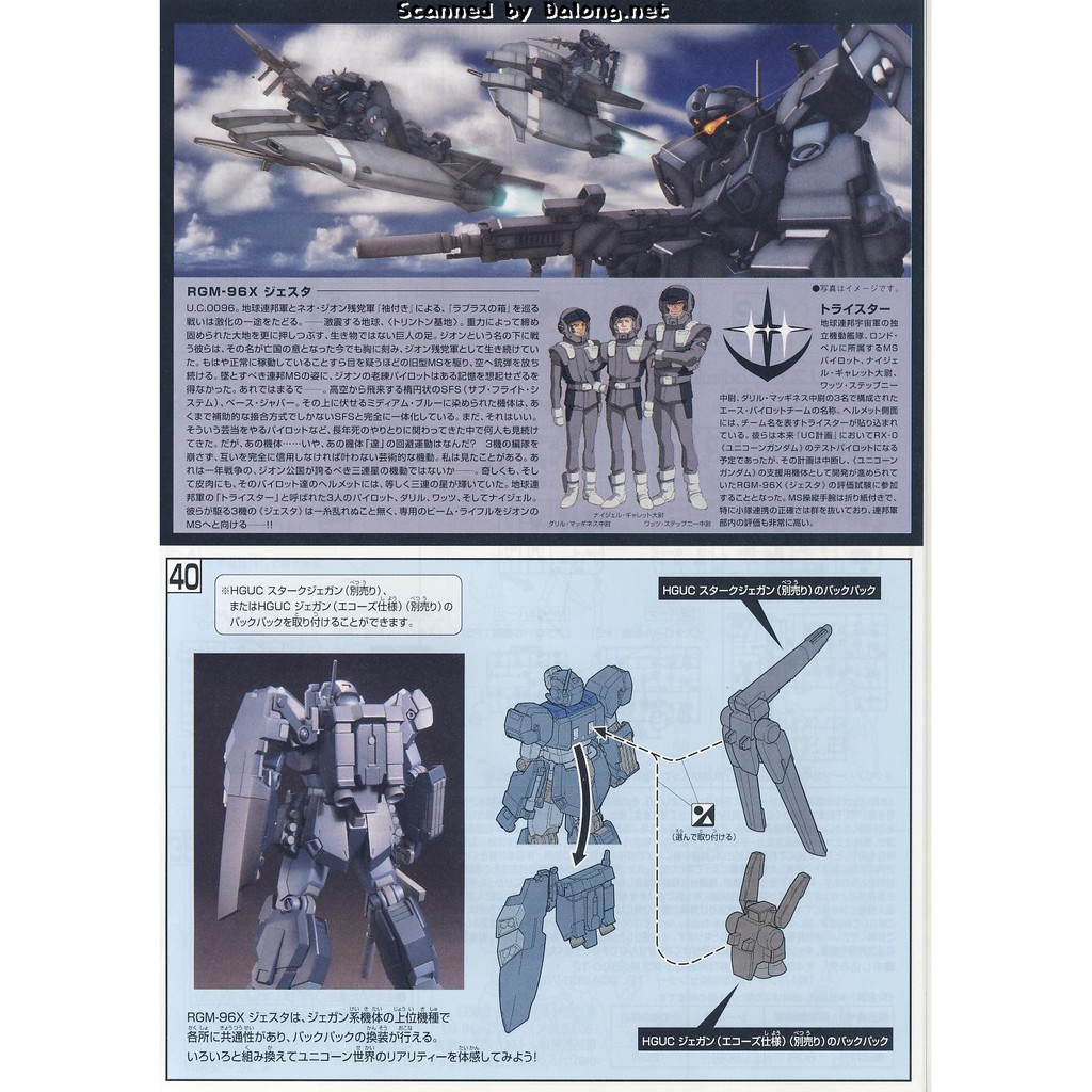 Mô Hình Gundam Bandai HG UC 130 RGM-96X Jesta [GDB] [BHG]