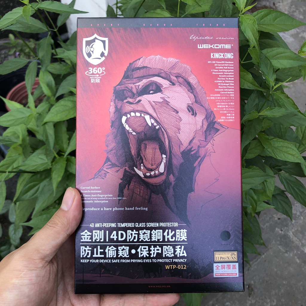 Kính Cường Lực KingKong Chống Nhìn Trộm Dành Cho iPhone X --> iPhone 15ProMax