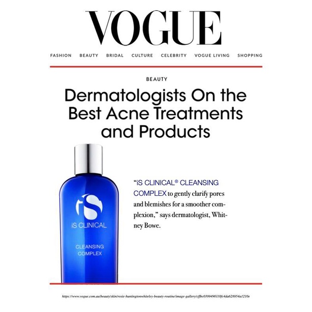 Sữa rửa mặt iS CLINICAL Cleansing Complex sạch sâu và nhẹ dịu 60ml và 180ml