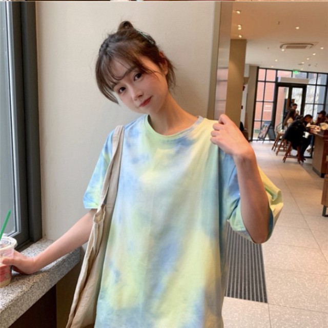 Áo Thun Tay Lỡ Form Rộng Loang Màu Siêu Hot🍁 Unisex nam nữ đều mặc được | BigBuy360 - bigbuy360.vn