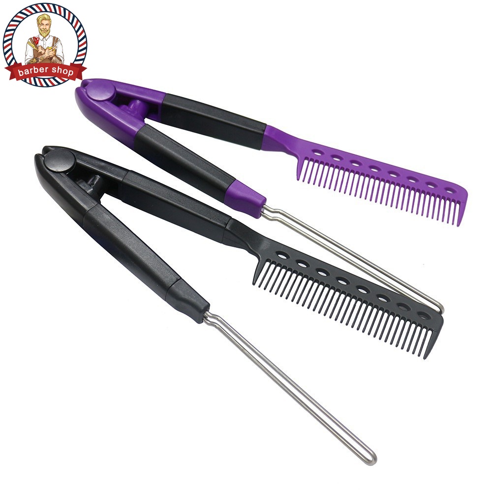 Lược Chải Tóc Thẳng Tạo Kiểu Chữ V Cho Salon 5 Màu Sắc Tùy Chọn