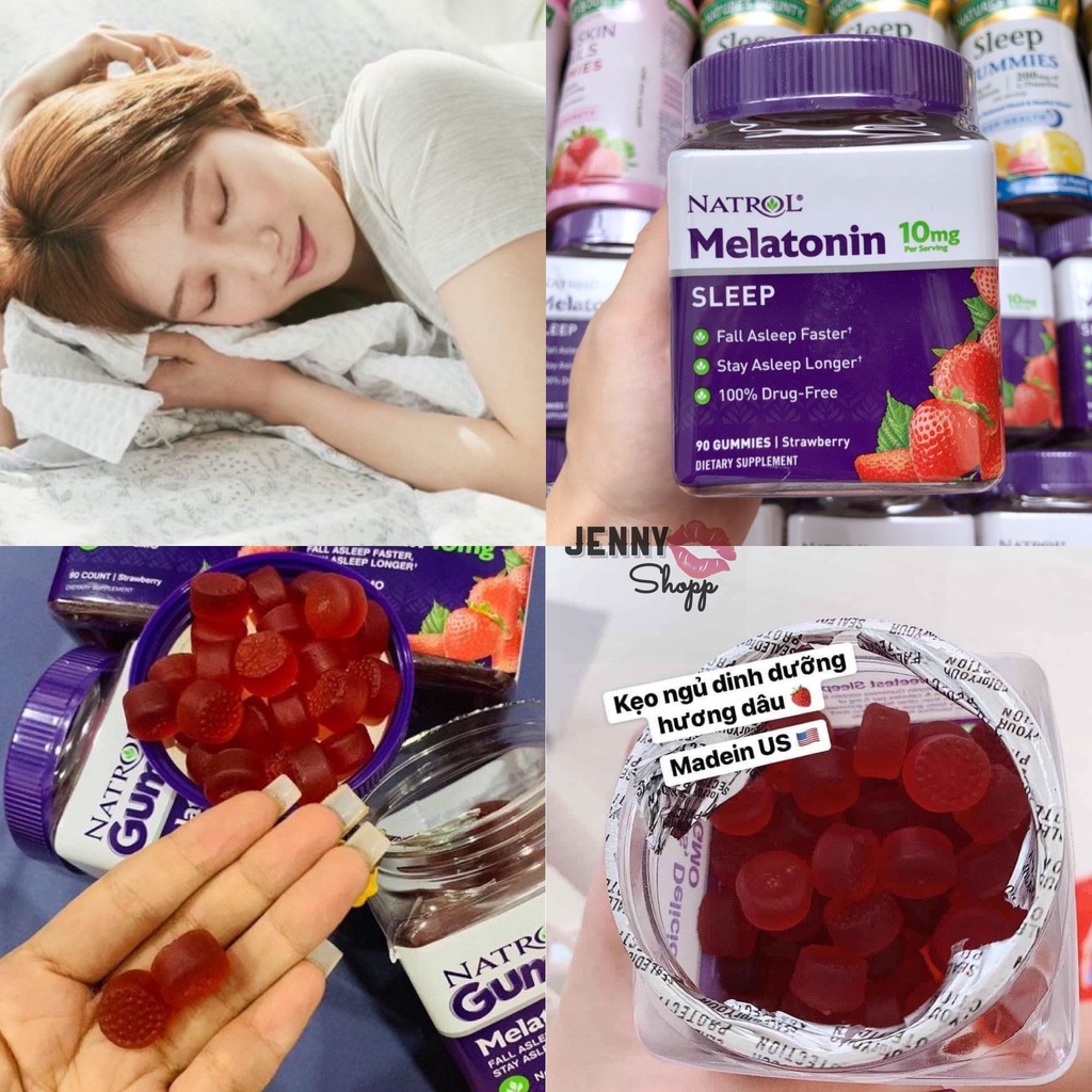 Kẹo Dẻo Ngủ Ngon Natrol Gummies Melatonin
