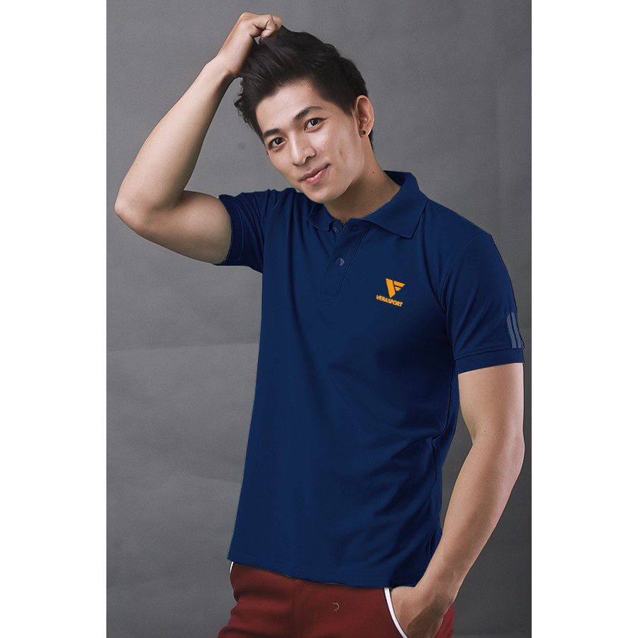 Áo Thun Thể Thao Nam Polo Cộc Tay Cổ Bẻ Chất Liệu Thun Mềm Co Dãn Thoải Mái Ôm Dáng Đẹp
