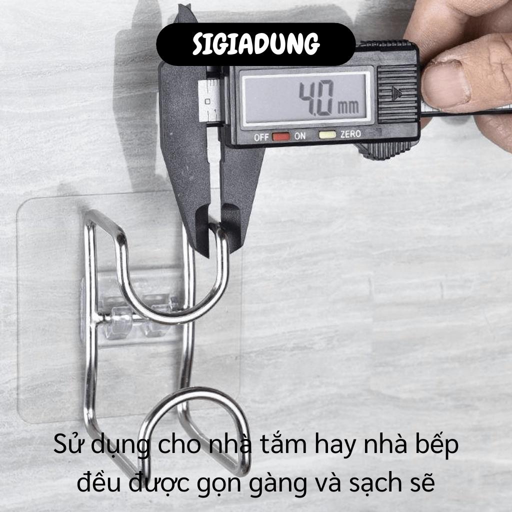 MÓC TREO XẢ TỒN Móc treo đa năng, treo thau chậu dán tường inox chịu lực tốt 9432