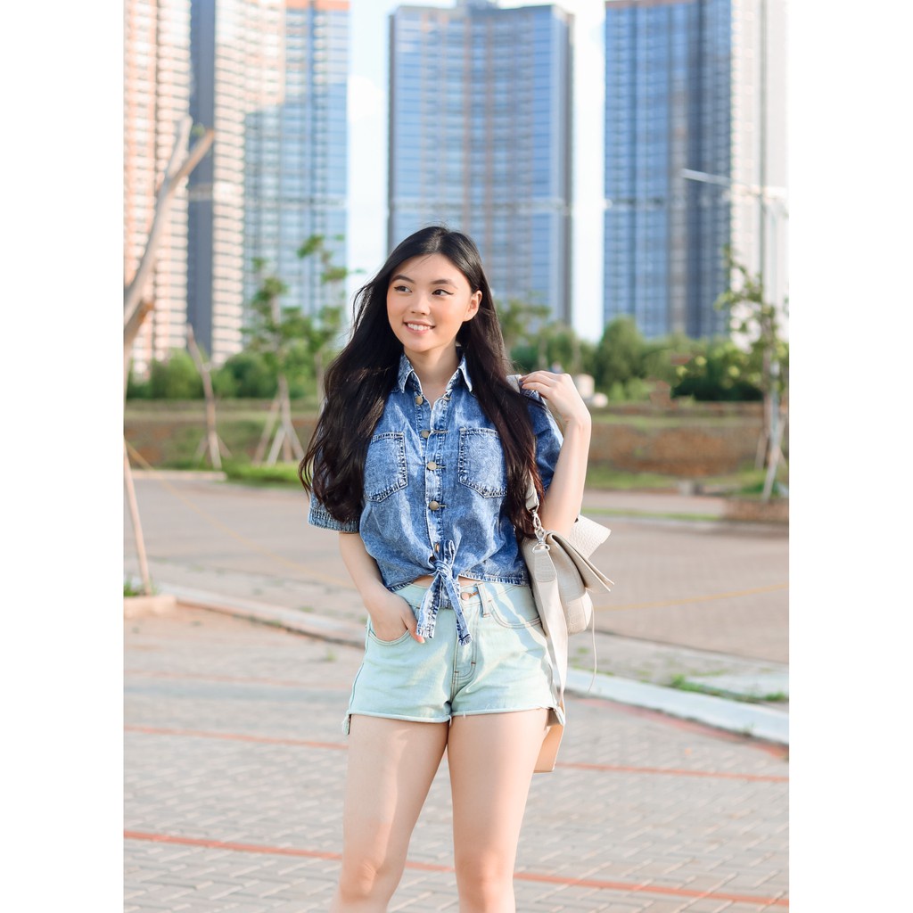 Áo khoác jean Denim thời trang Hàn Quốc