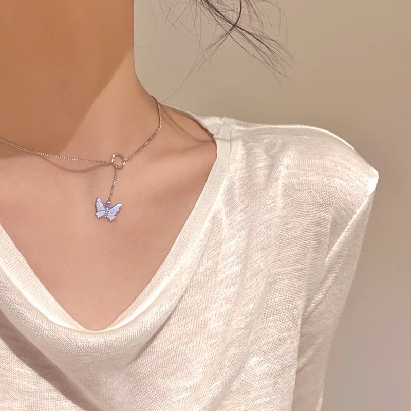 Vòng Cổ choker Mặt Bướm Phong Cách Nhật Hàn Thời Trang 2022