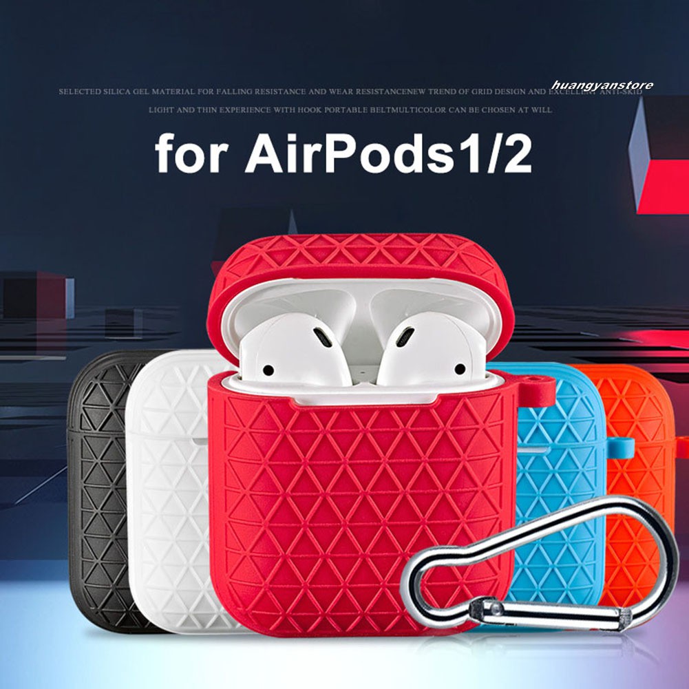 Vỏ Bảo Vệ Hộp Sạc Tai Nghe Bluetooth Airpods 1 2 Bằng Silicon Tiện Dụng