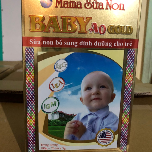 Mama sữa non Baby A0 gold 9g date 2022