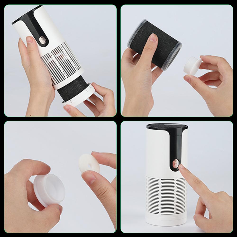 Thiết Bị Lọc Không Khí K6X4 Ion Âm Có Thể Sạc Lại Bằng Cổng USB Dành Cho Ô Tô