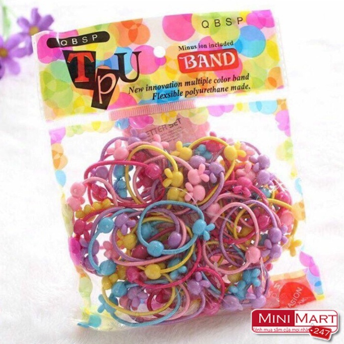Bộ 50 dây buộc tóc cho bé gái