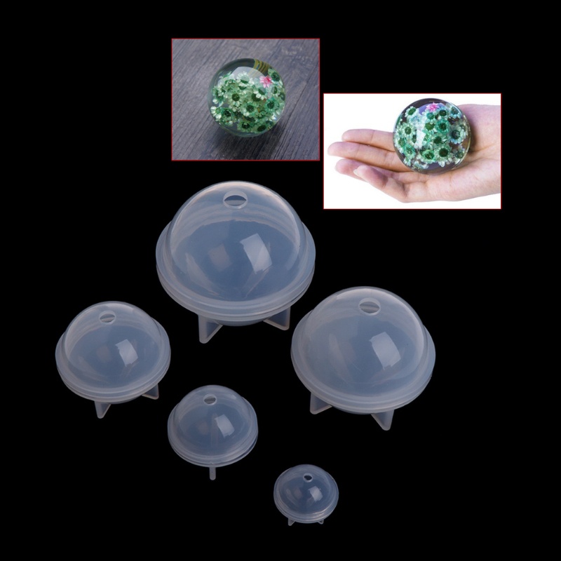 Set khuôn silicone hình cầu làm trang sức/ nến/ xà phòng DIY